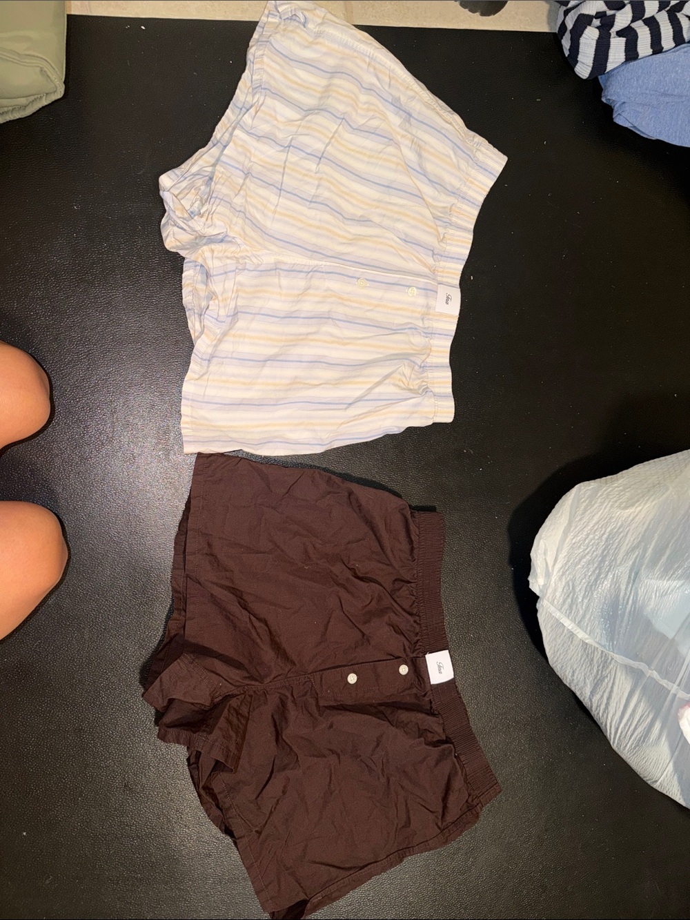 TNA Aritzia Cotton Poplin Boxer Shorts Bundle Size M (2 Pairs)